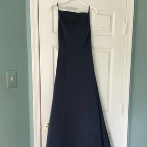 Long Navy Blue Dress - image 1